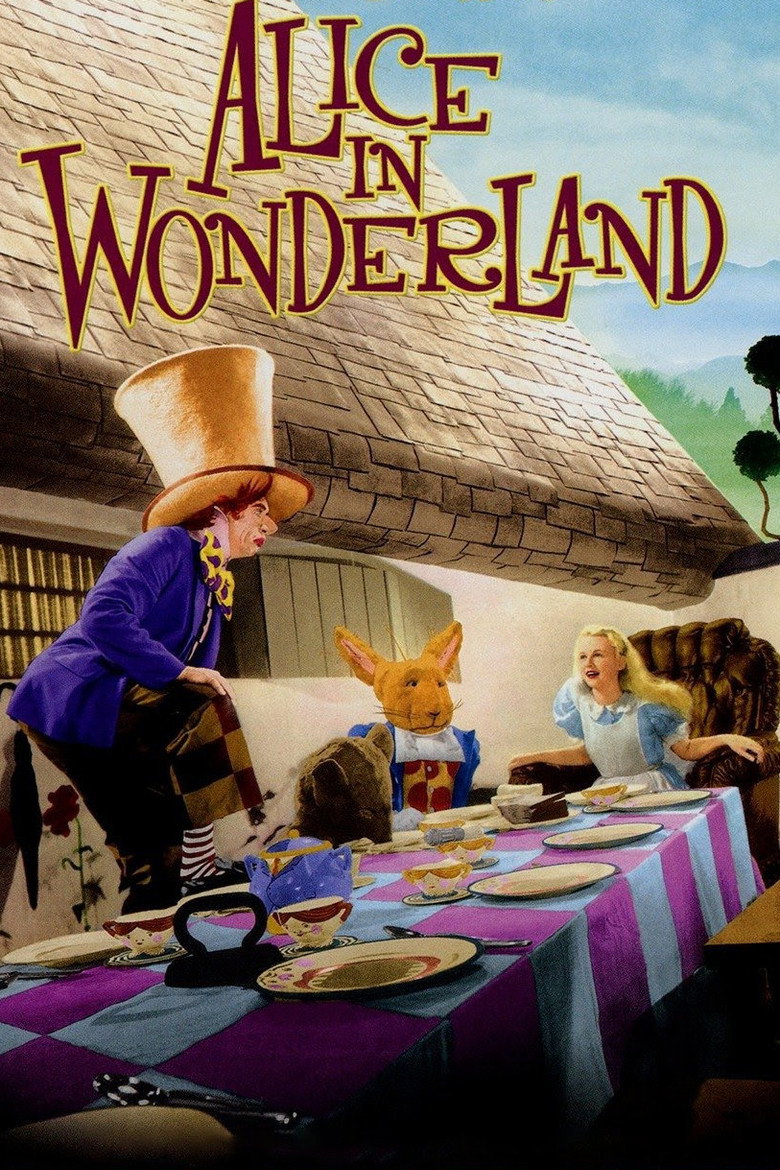 Poster artwork for Alice in Wonderland (1933).