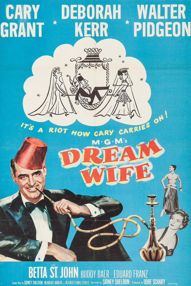 Poster artwork for Dream Wife (1953).