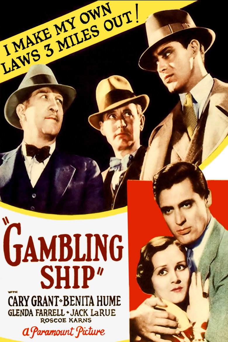 Poster artwork for Gambling Ship (1933).