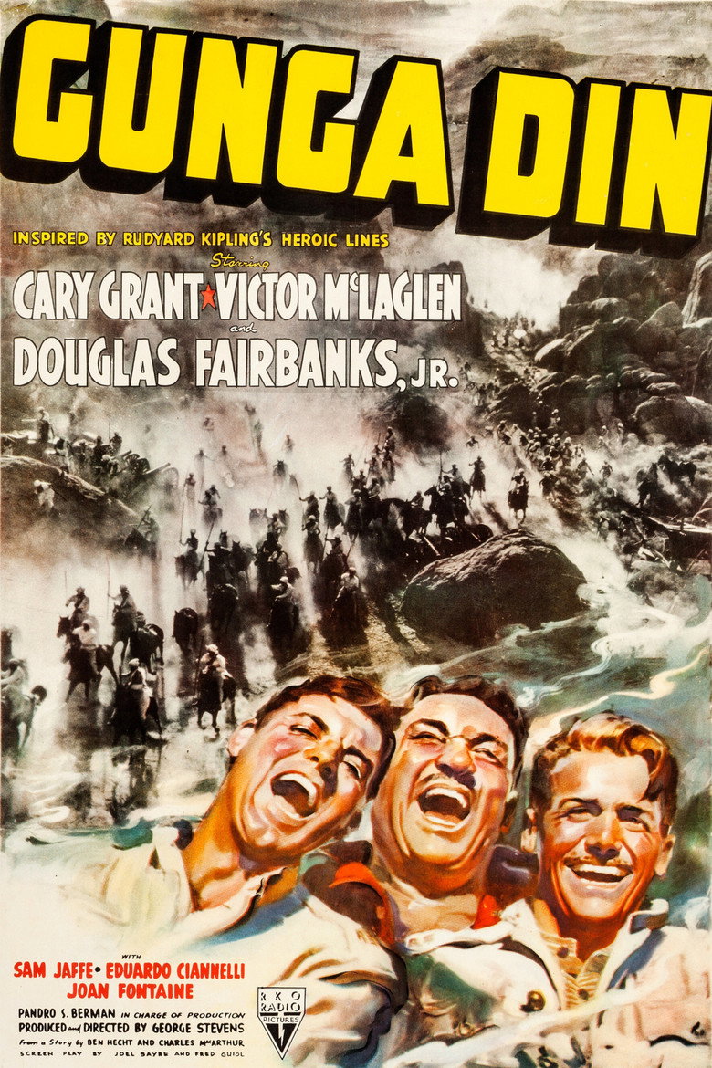 Poster artwork for Gunga Din (1939).