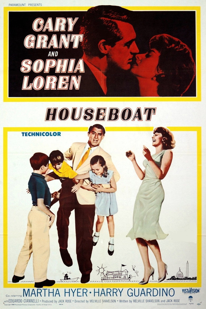 Poster artwork for Houseboat (1958).