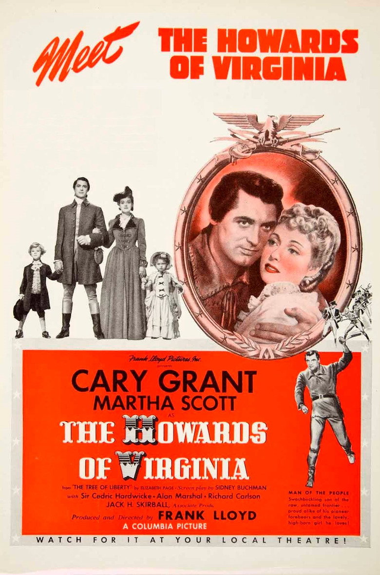 Poster artwork for The Howards of Virginia (1940).