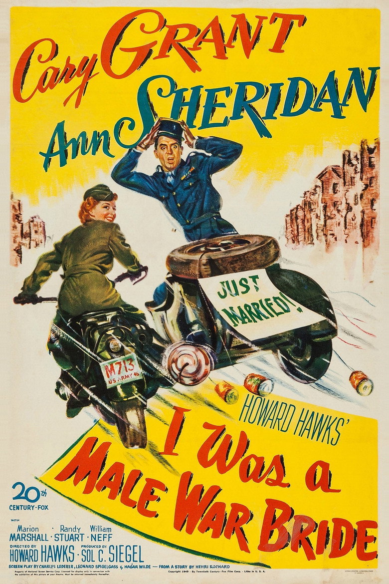 Poster artwork for I Was a Male War Bride (1949).