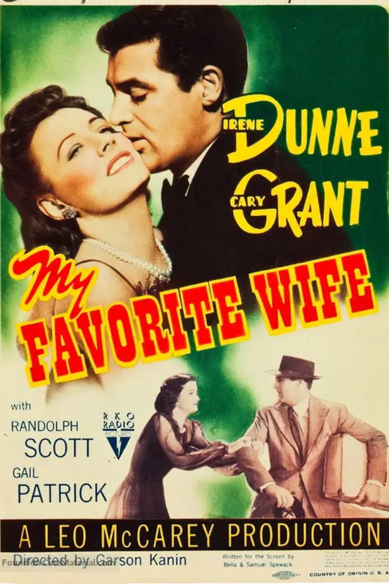 Poster artwork for My Favorite Wife (1940).
