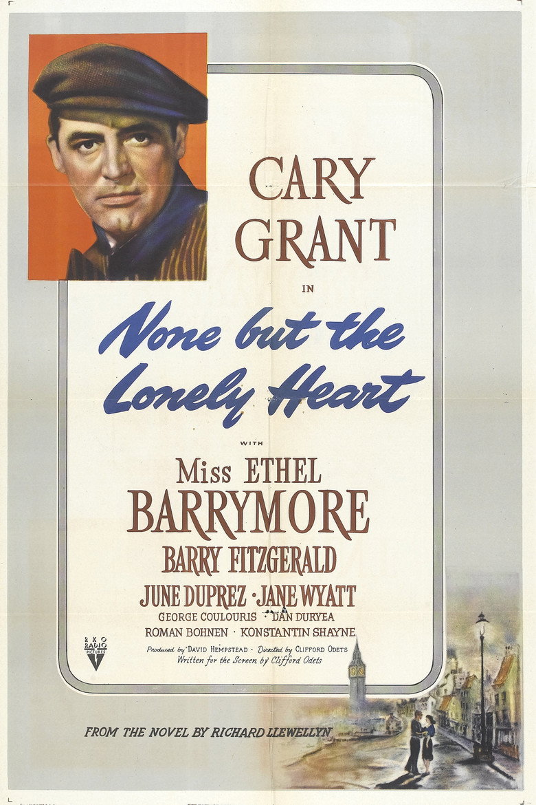 Poster artwork for None But the Lonely Heart (1944).