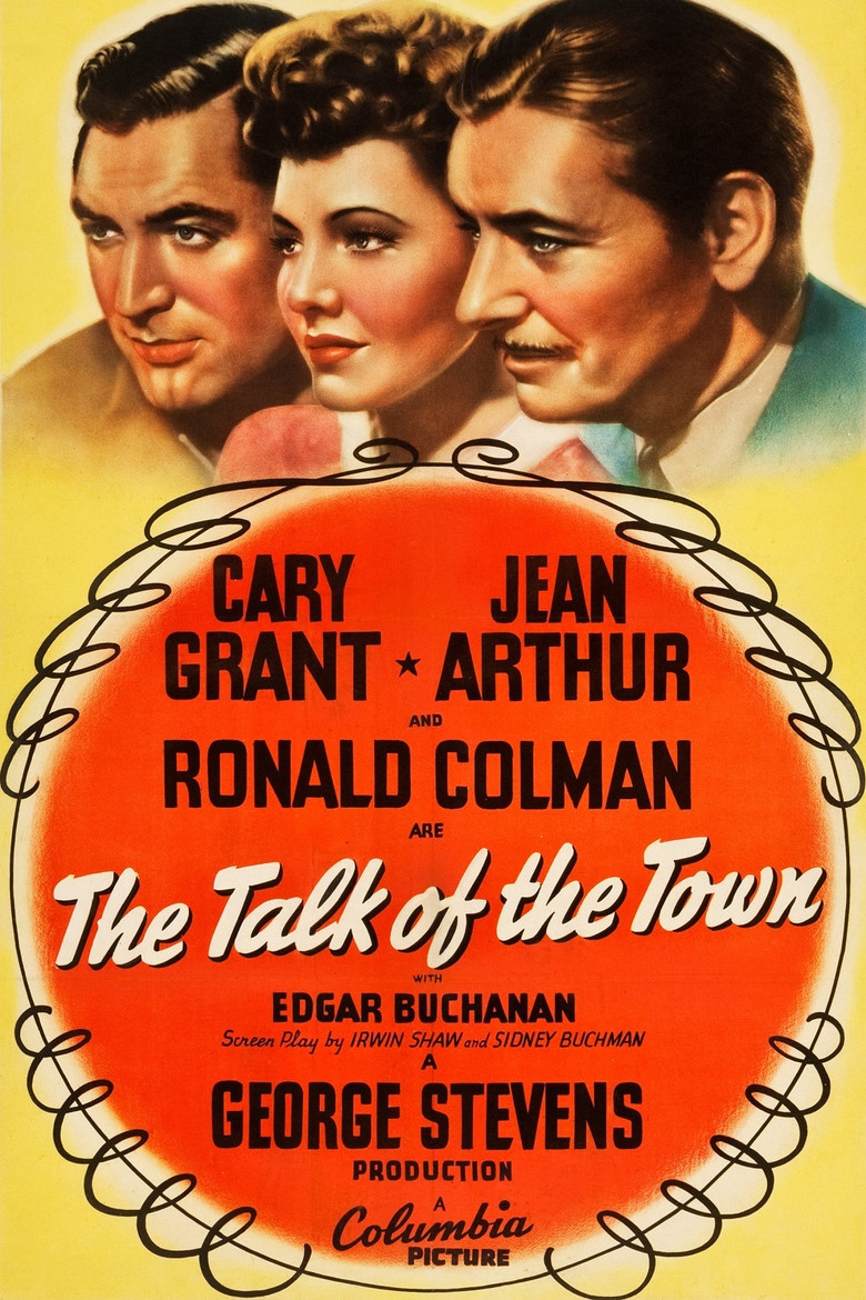 Poster artwork for The Talk of the Town (1942).